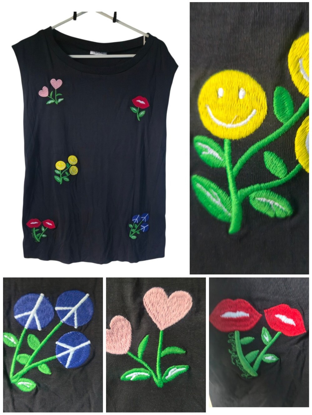 Lauren Moshi Patched Elements tank top